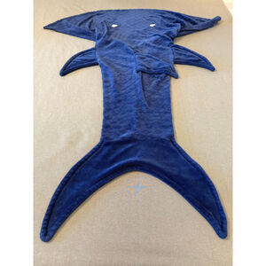 Pillowfort wearable shark tail blanket blue